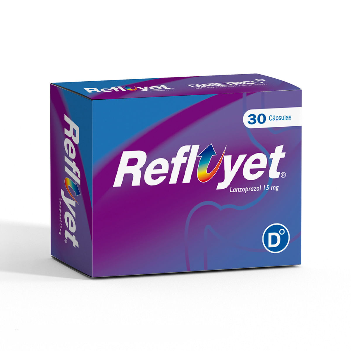 Refluyet 15 Mg Diabetrics Caja X 30 Cápsulas.