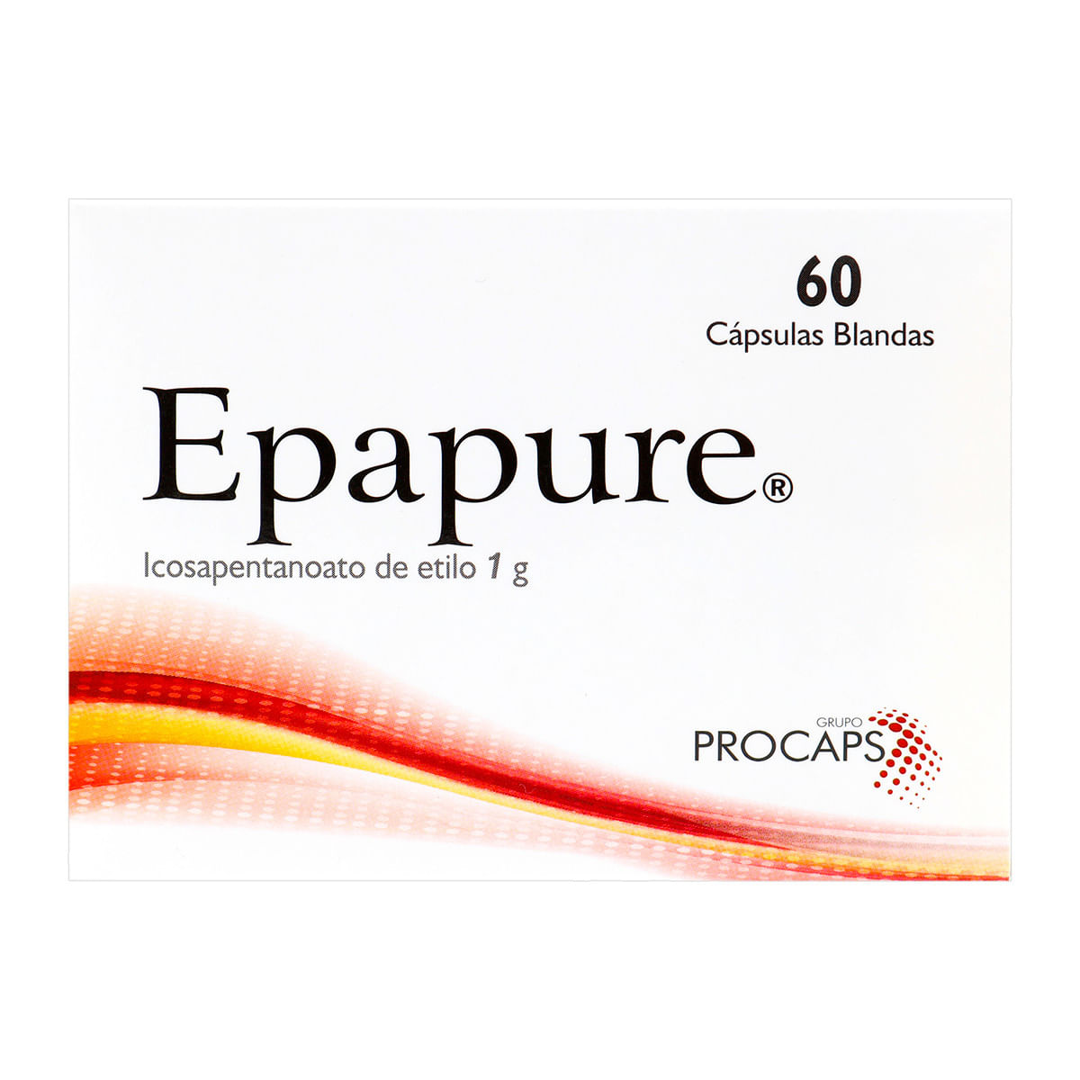 Epapure 1 G Icosapentanoato De Etilo Procaps Caja X 60 Cápsulas Blandas.