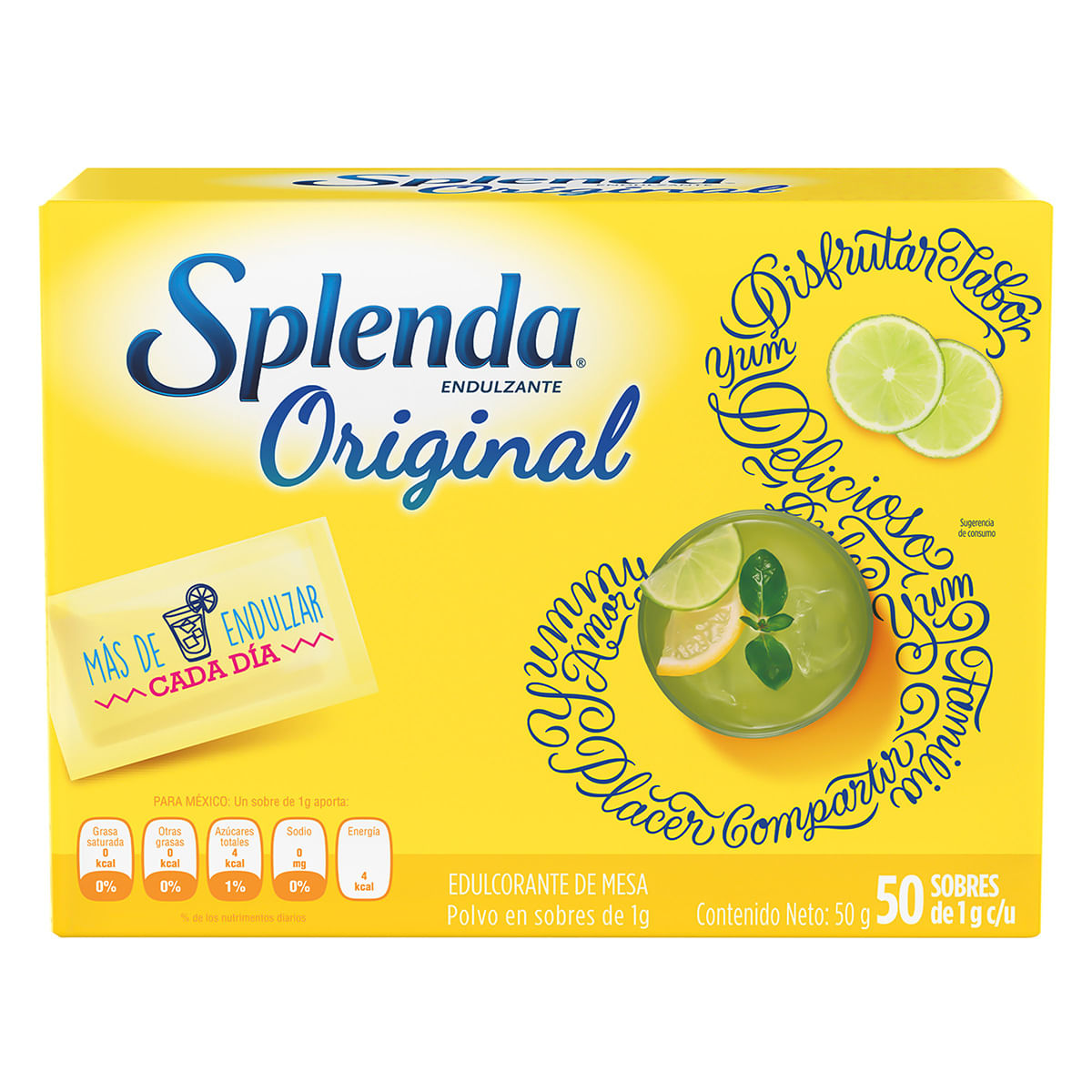 Endulzante Splenda Sobre X 1 G Caja X 50 Uds.