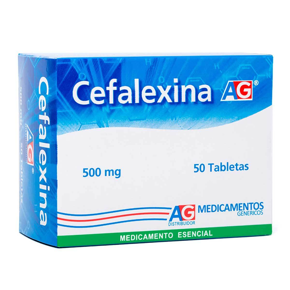 Cefalexina 500 Mg Ag Caja X 50 Tabletas.