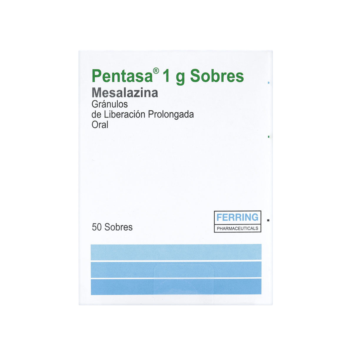 Pentasa 1 G Ferring En Gránulos Caja X 50 Sobres.