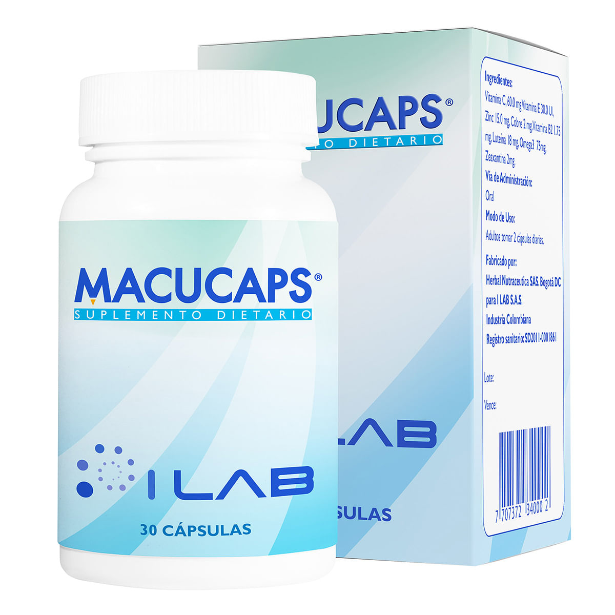 Suplemento Dietario Macucaps I Lab Frasco X 30 Cápsulas.