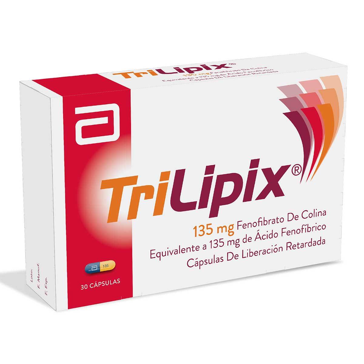Trilipix 135 Mg Abbott Caja X 30 Cápsulas.