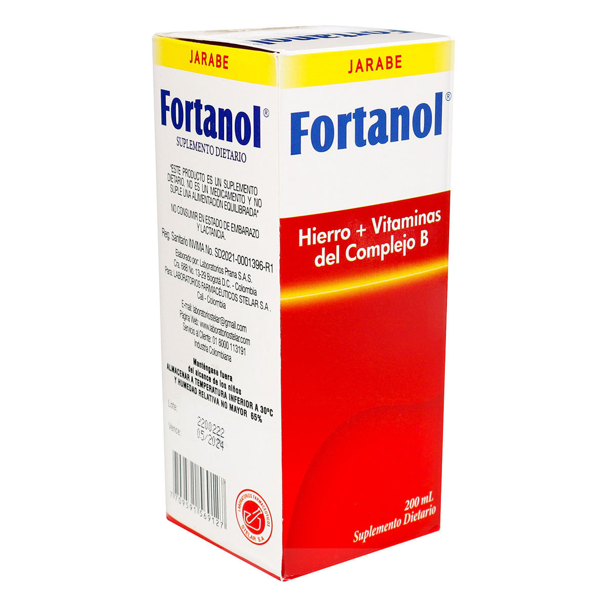 Suplemento Dietario Fortanol Elixir Frasco X 200 Ml.