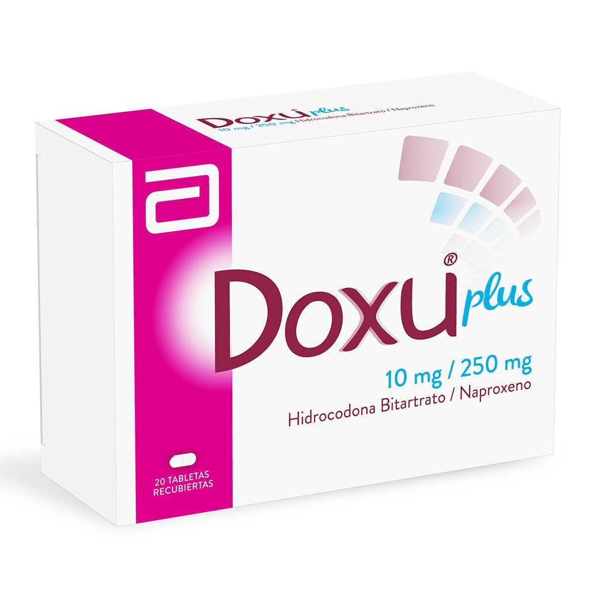 Doxu Plus 10 Mg/250 Mg Abbott Caja X 20 Tabletas Recubiertas.