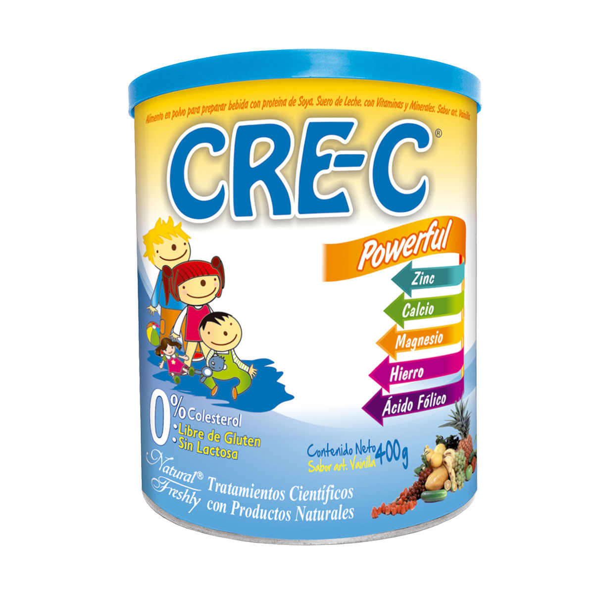 Alimento Cre-C Powerful Natural Freshly Vainilla Polvo Tarro x 400 g