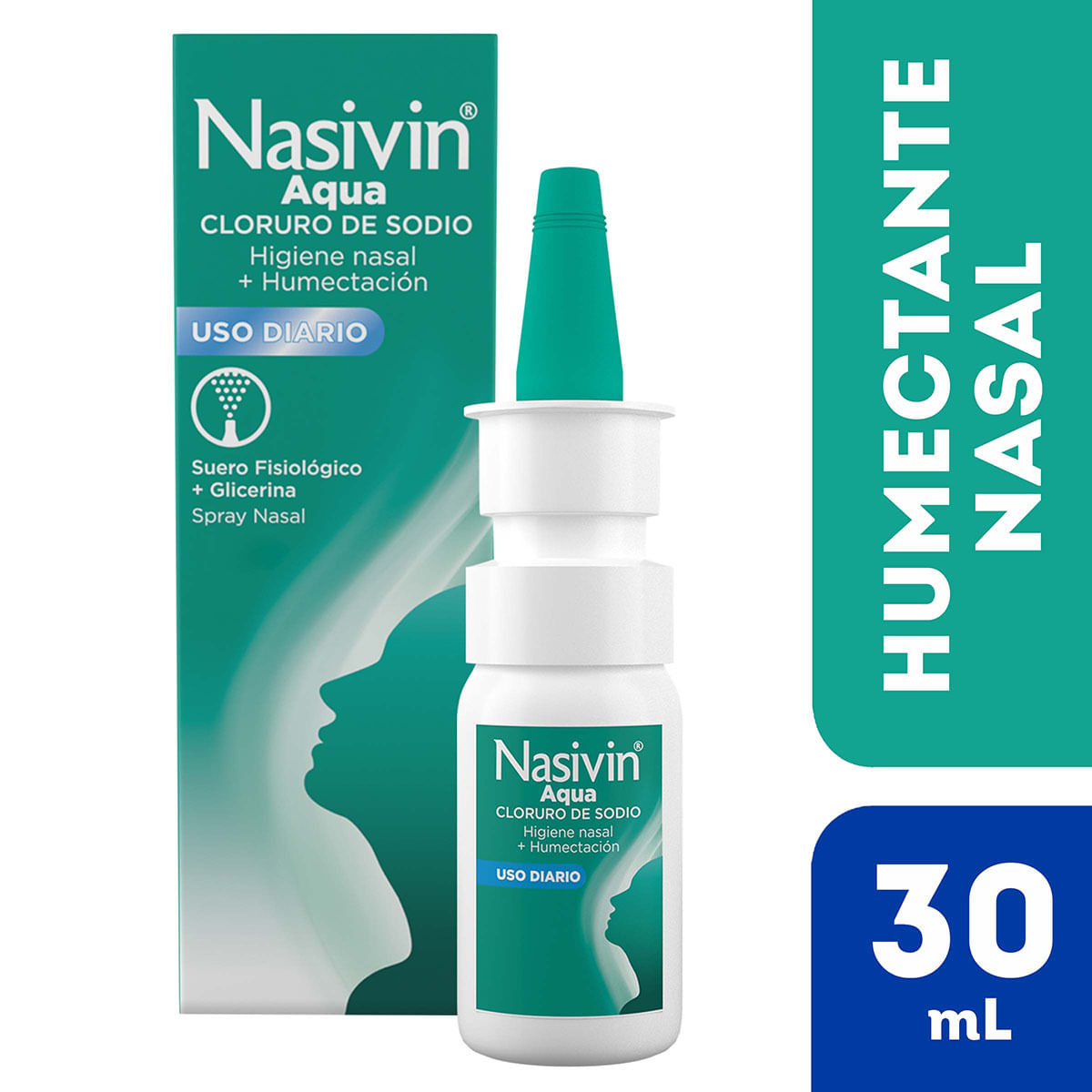Spray Nasal Nasivin Aqua Merck Frasco X 30 Ml.
