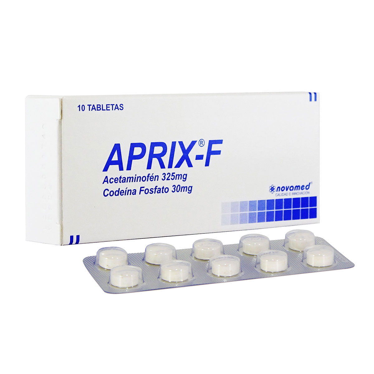 Aprix-F 325 Mg/30 Mg Novamed Caja X 10 Tabletas.