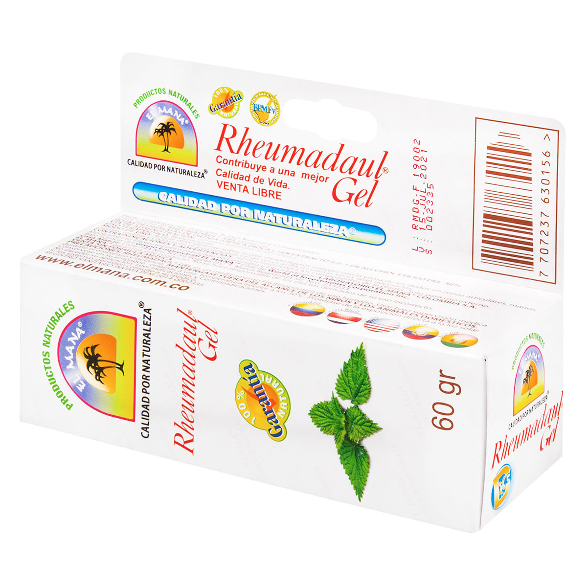 Gel Rheumadaul El Mana Caja X 60 G.