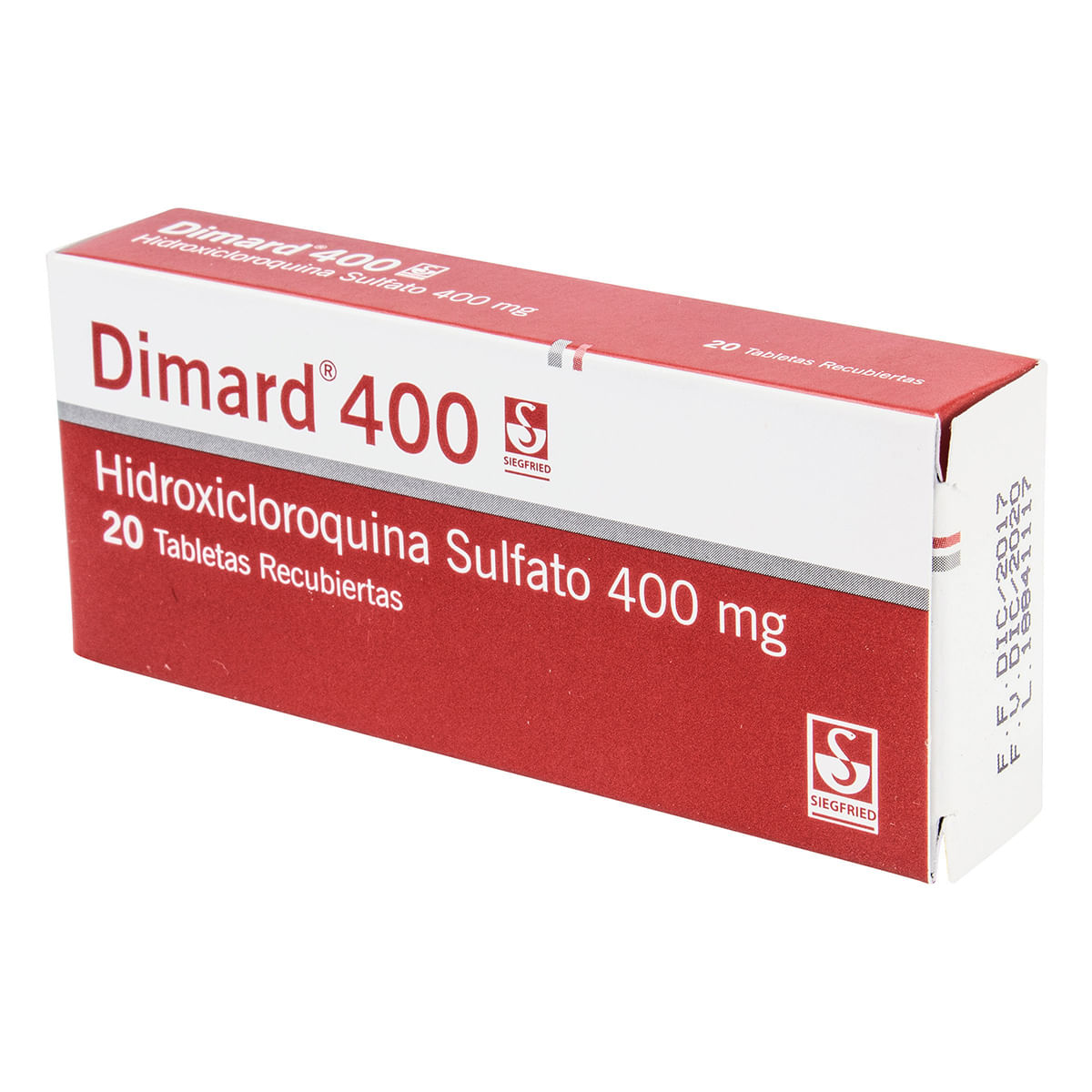 Dimard 400 Mg Siegfried Caja X 20 Tabletas Recubiertas.