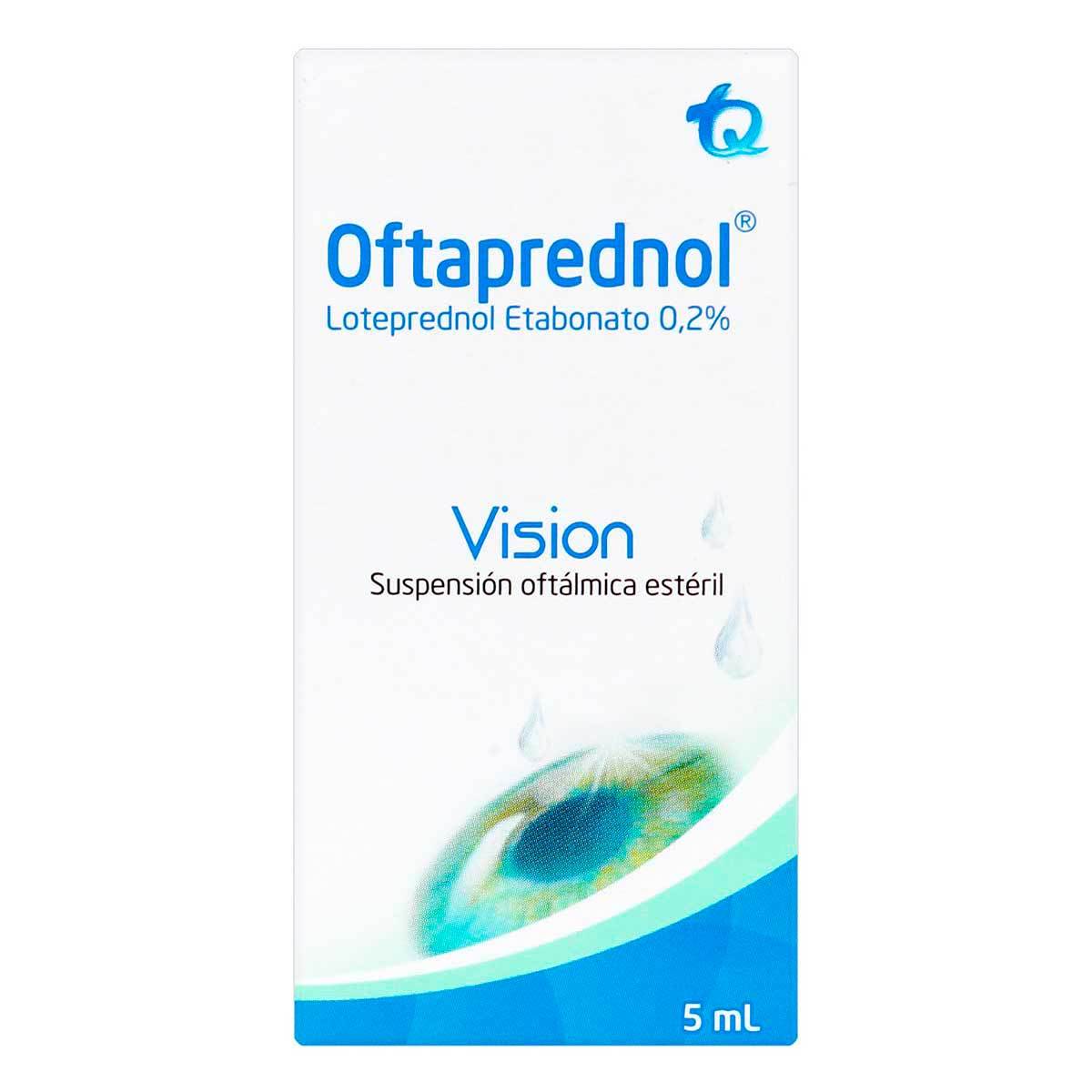 Suspensión Oftálmica Estéril Oftaprednol Max 0.2% Frasco X 5 Ml.