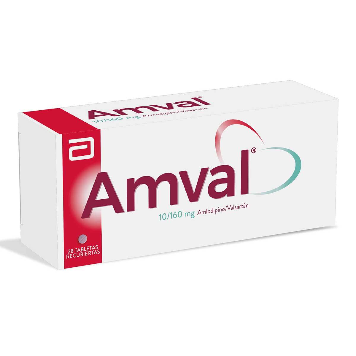 Amval 10/160 Mg Lafrancol Caja X 28 Tabletas Recubiertas.