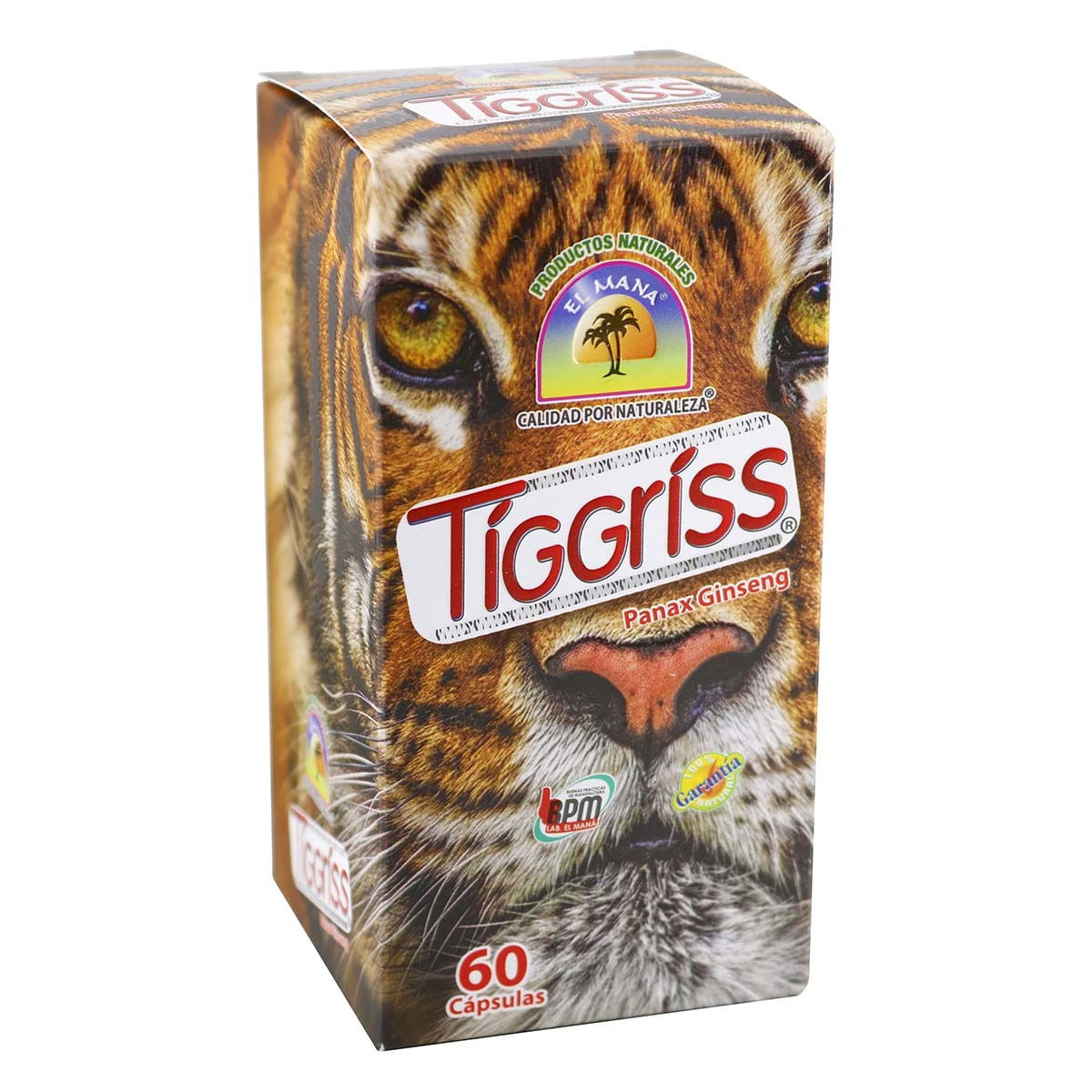 Tiggríss El Mana Frasco X 60 Cápsulas.