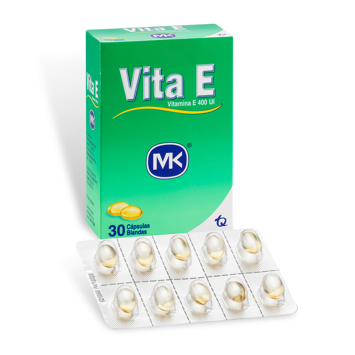 Vita E 400 Ui Mk Caja X 30 Cápsulas Blandas.