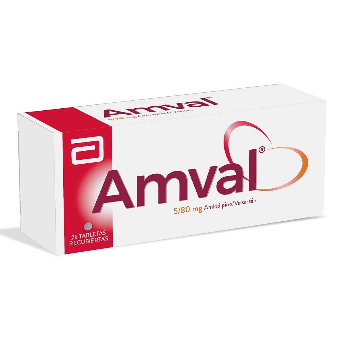 Amval 5 Mg/80 Mg Lafrancol Caja X 28 Tabletas Recubiertas.