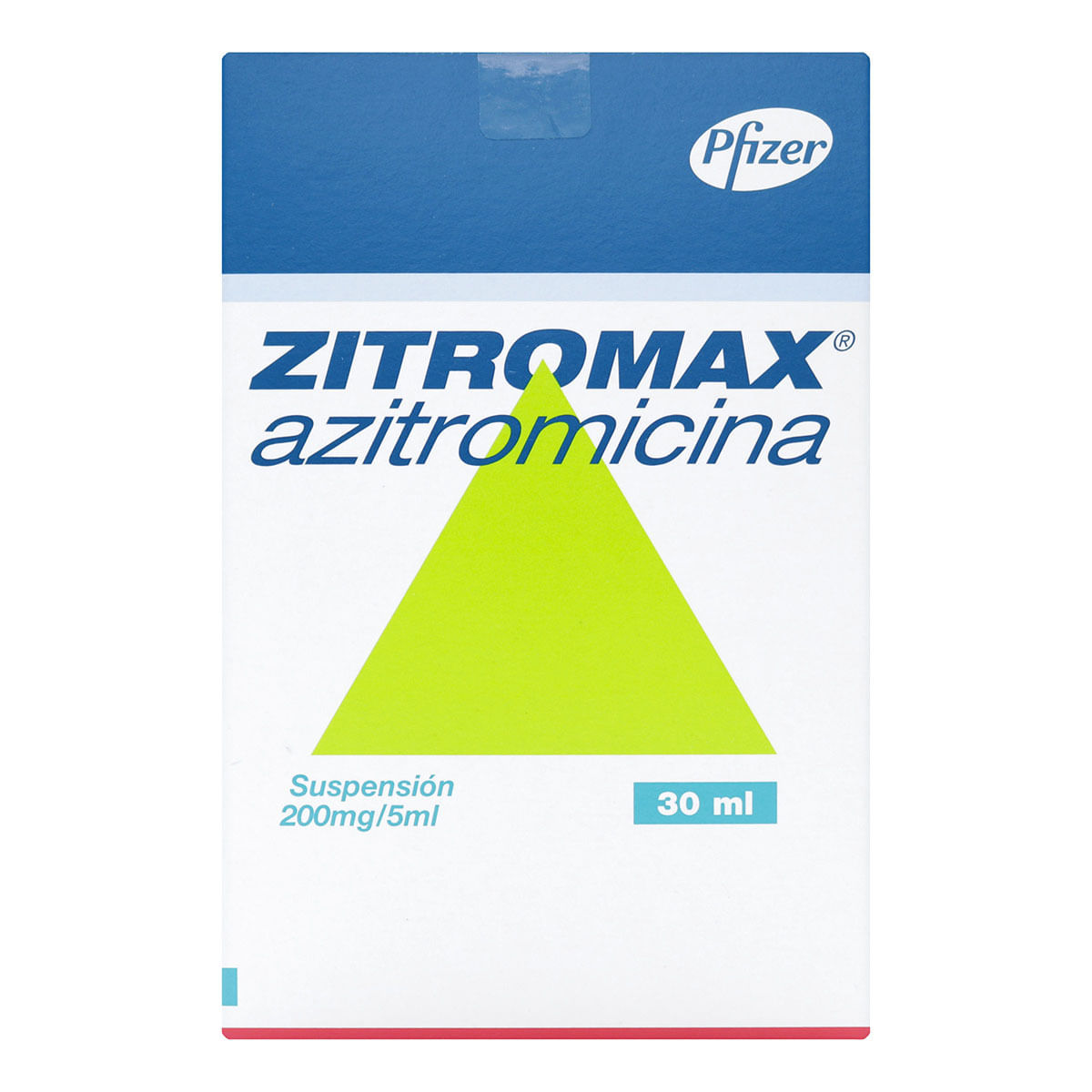Suspensión Zitromax 200 Mg/5 Ml Pfizer Caja X 30 Ml.