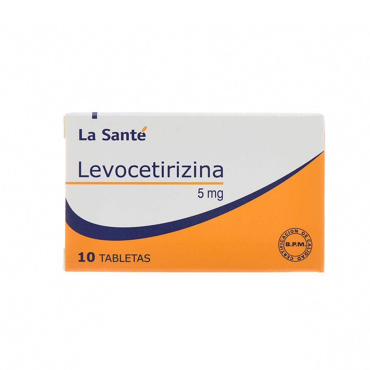 Levocetirizina 5 Mg La Santé Caja X 10 Tabletas.