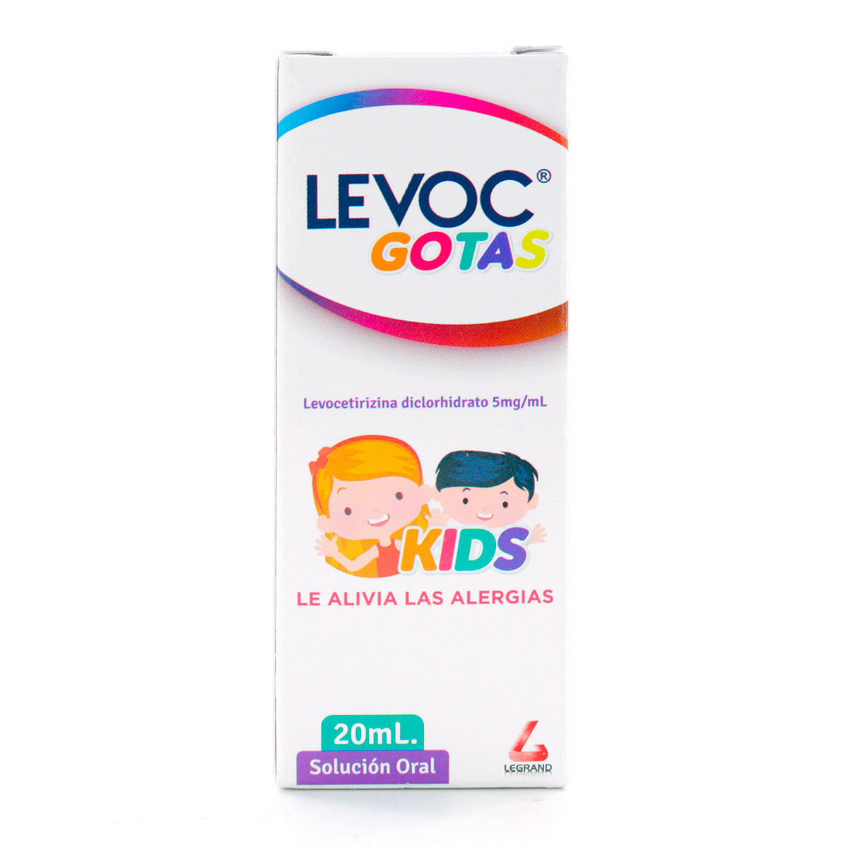Solución Oral Levoc 5 Mg/Ml Legrand Gotas Frasco X 20 Ml.