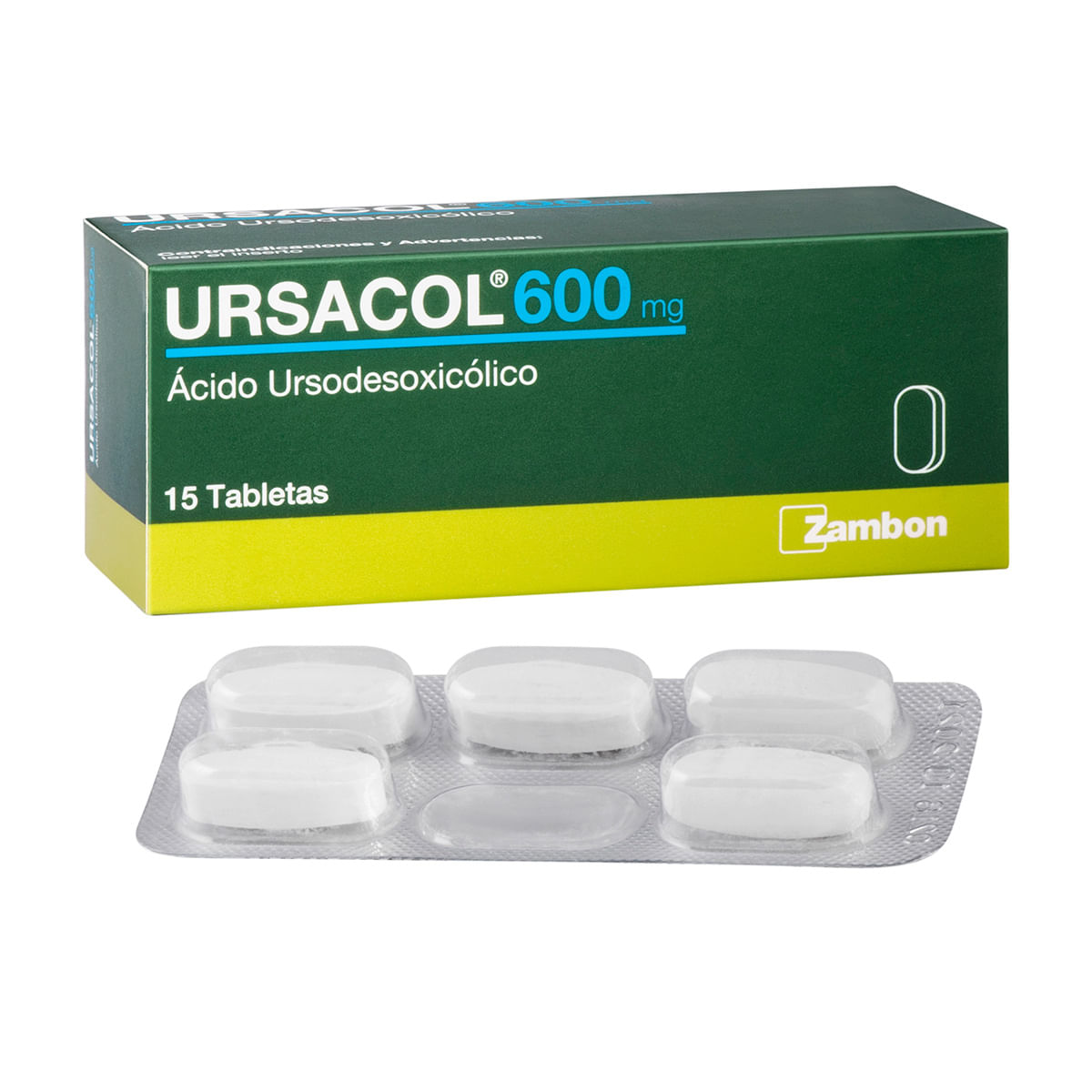 Ursacol 600 Mg Zambon Caja X 15 Tabletas.