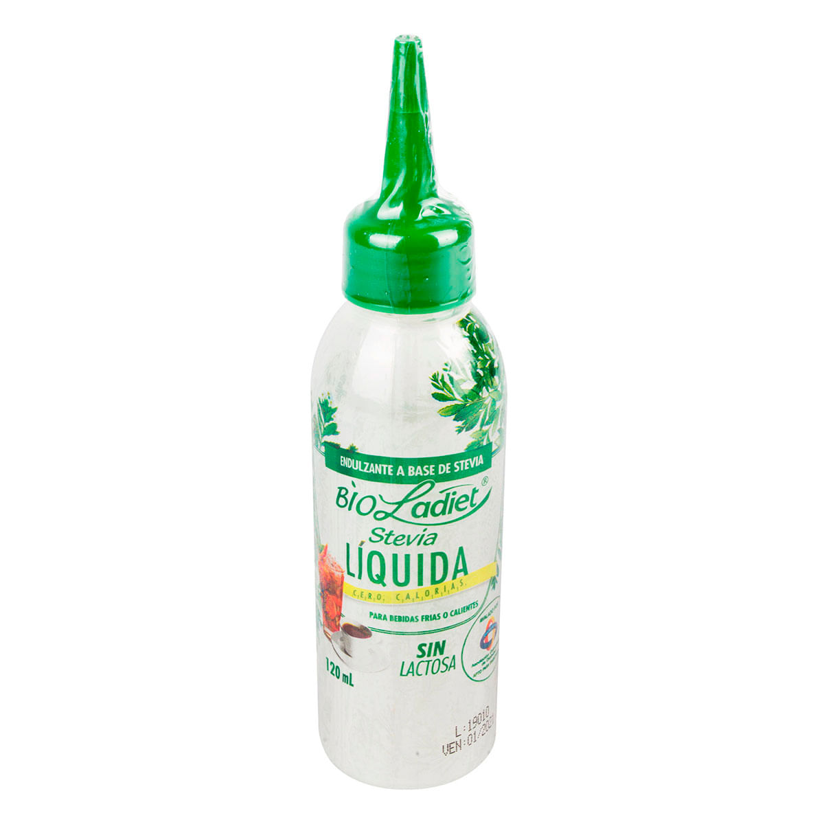 Endulzante Bío Ladiet con Stevia Líquida Frasco x 120 mL.