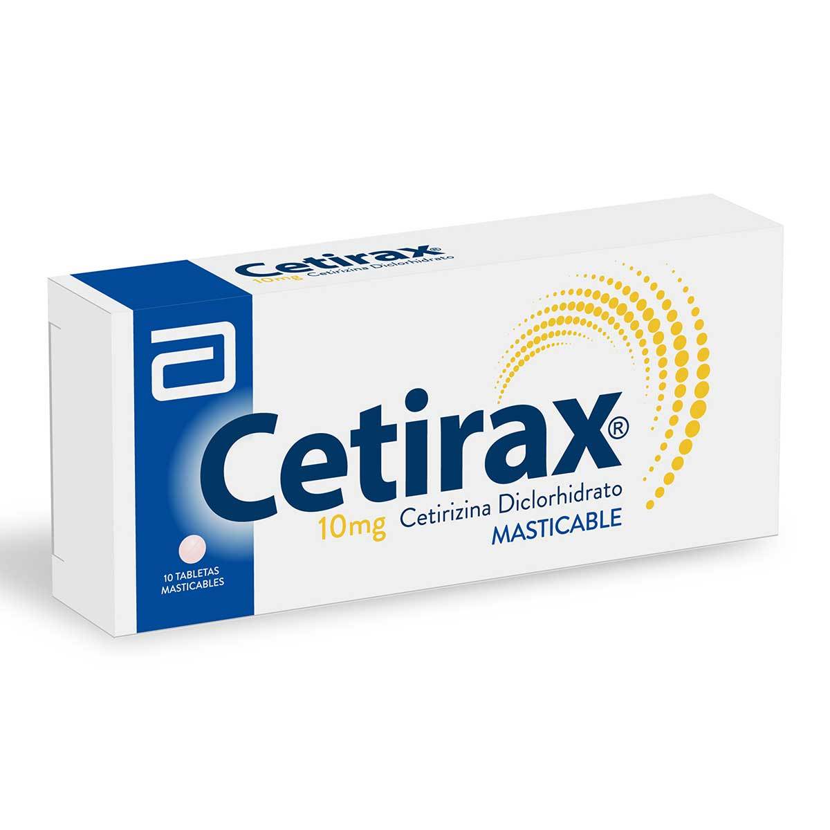 Cetirax 10 Mg Lafrancol Caja X 10 Tabletas Masticables.