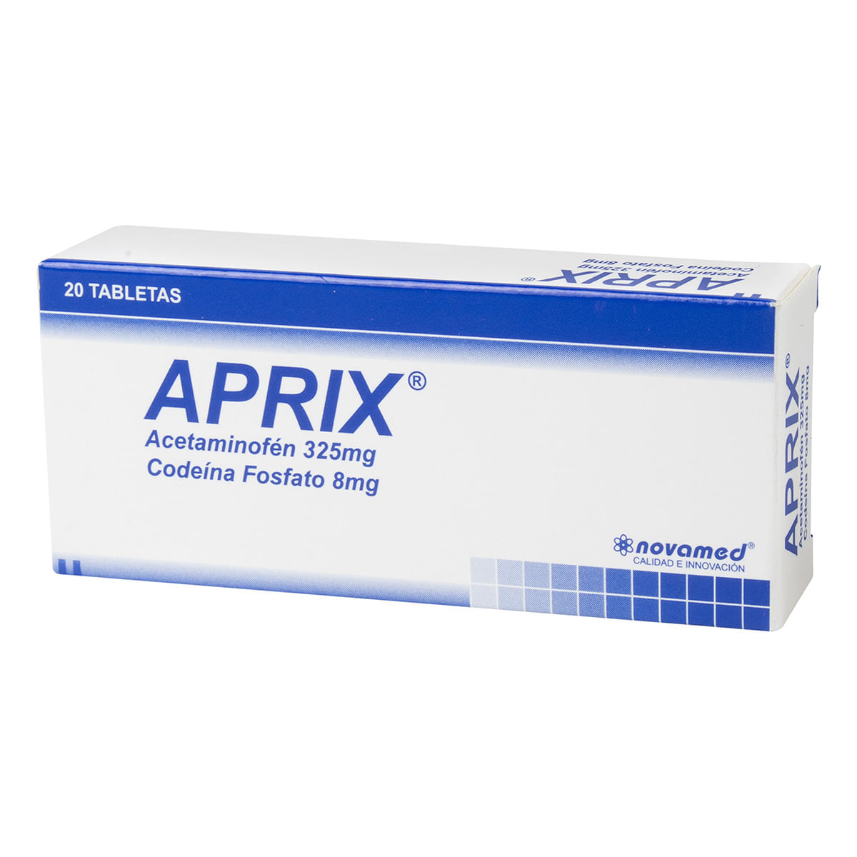 Aprix 325 Mg/8 Mg Novamed Caja X 20 Tabletas.