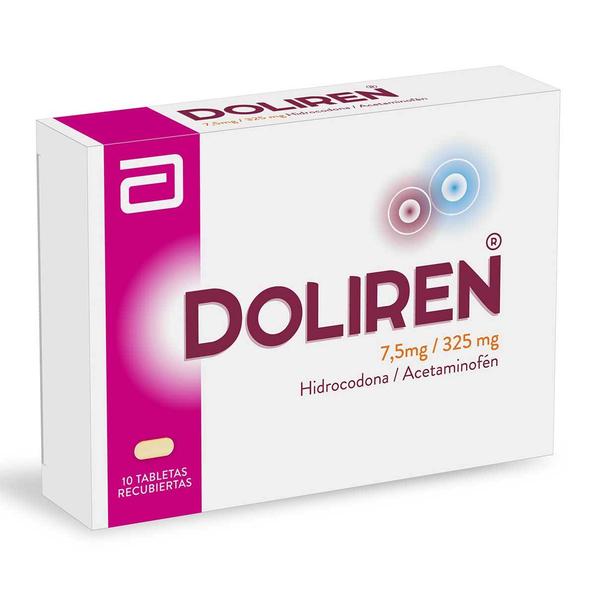 Doliren 7.5 Mg/325 Mg Abbott Caja X 10 Tabletas Recubiertas.
