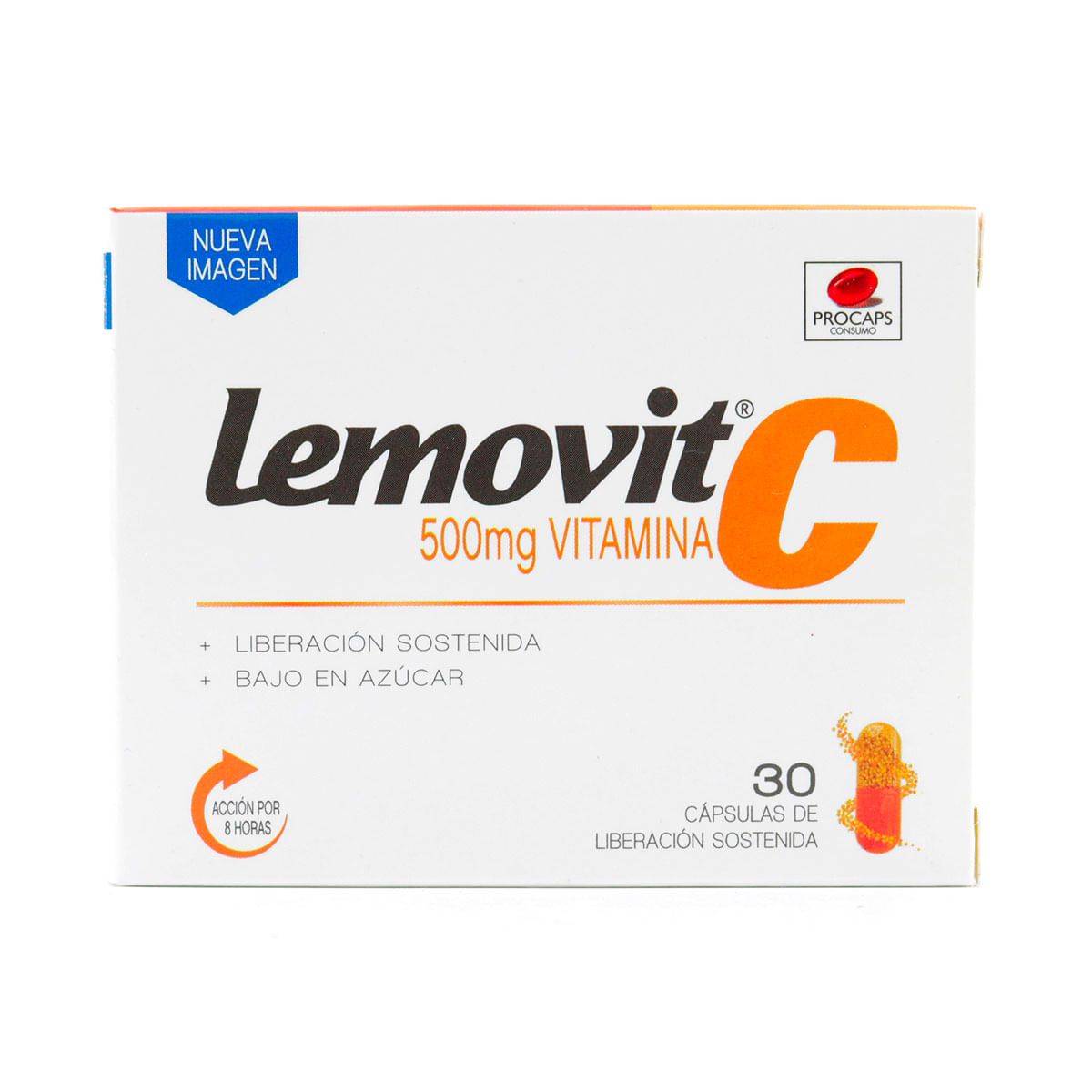 Lemovit C 500 Mg Procaps Caja X 30 Cápsulas.