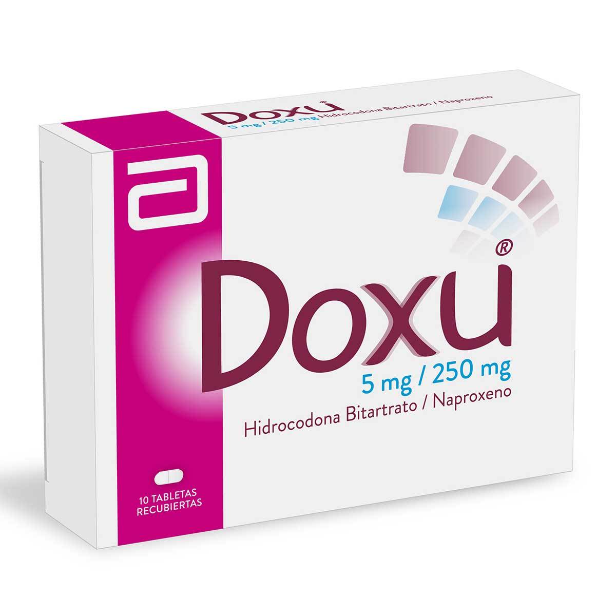 Doxu 5 Mg/250 Mg Abbott Caja X 10 Tabletas Recubiertas.