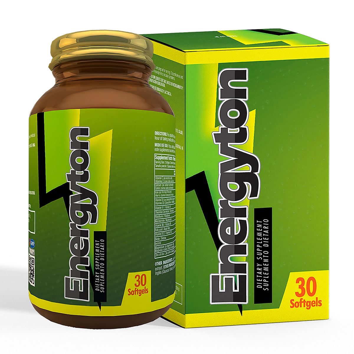Suplemento Dietario Energyton Plus Frasco X 30 Softgels.