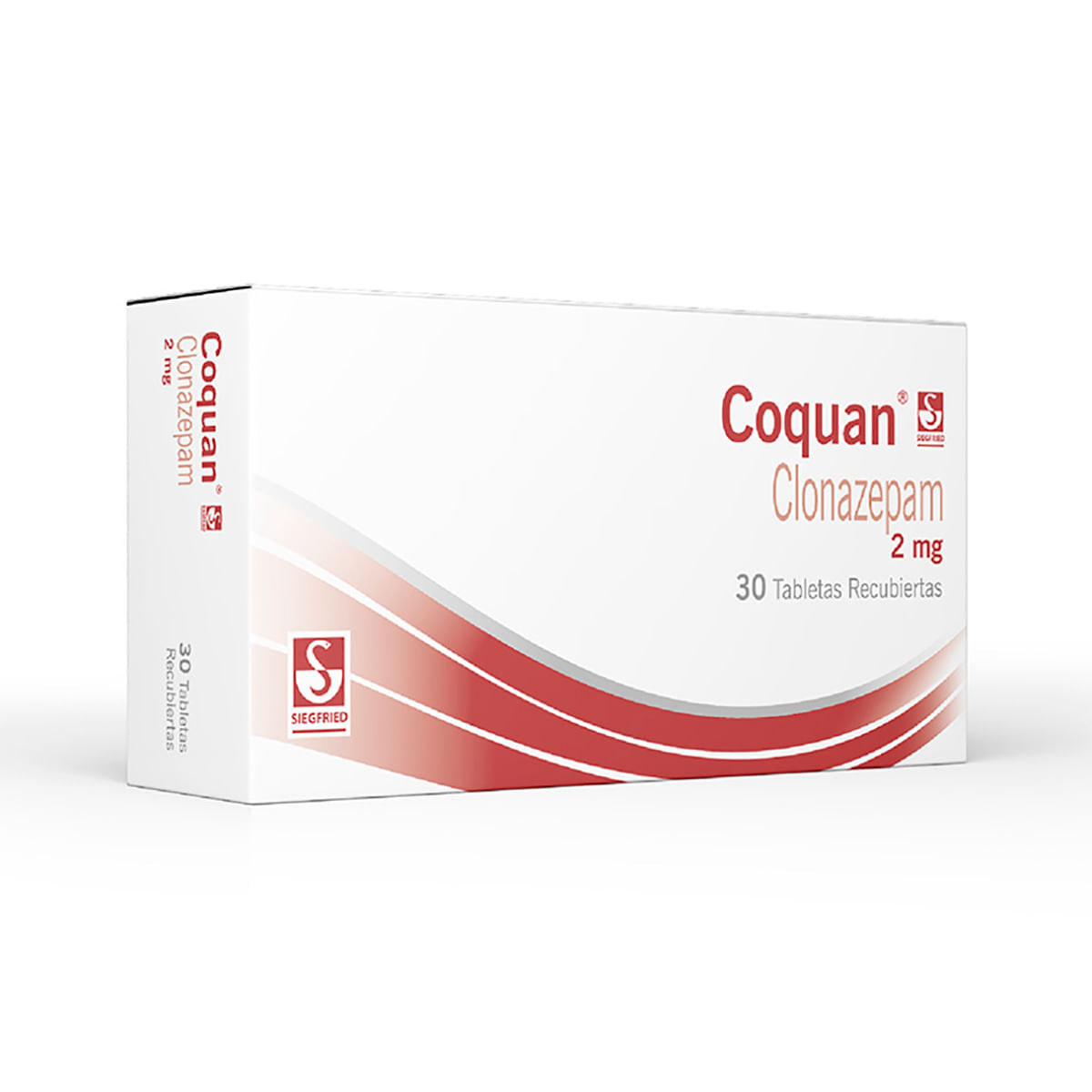 Coquan 2 Mg Clonazepam Siegfried Caja X 30 Tabletas.