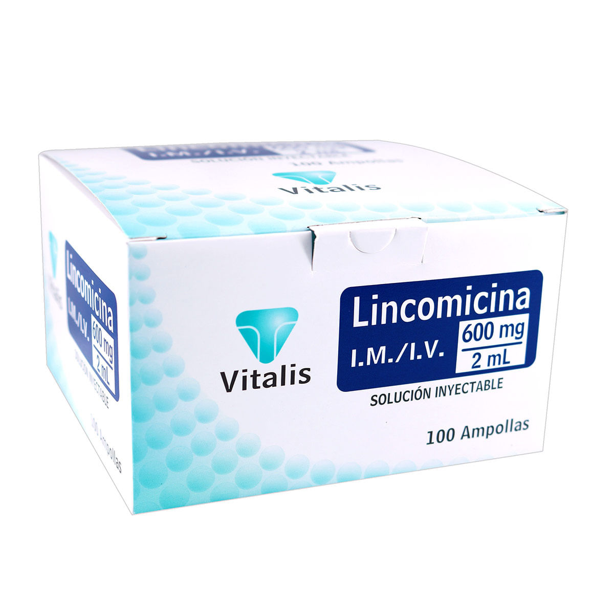 Solución Inyectable Lincomicina Vitalis 600 Mg / 2 Ml Caja X 100 Ampollas.
