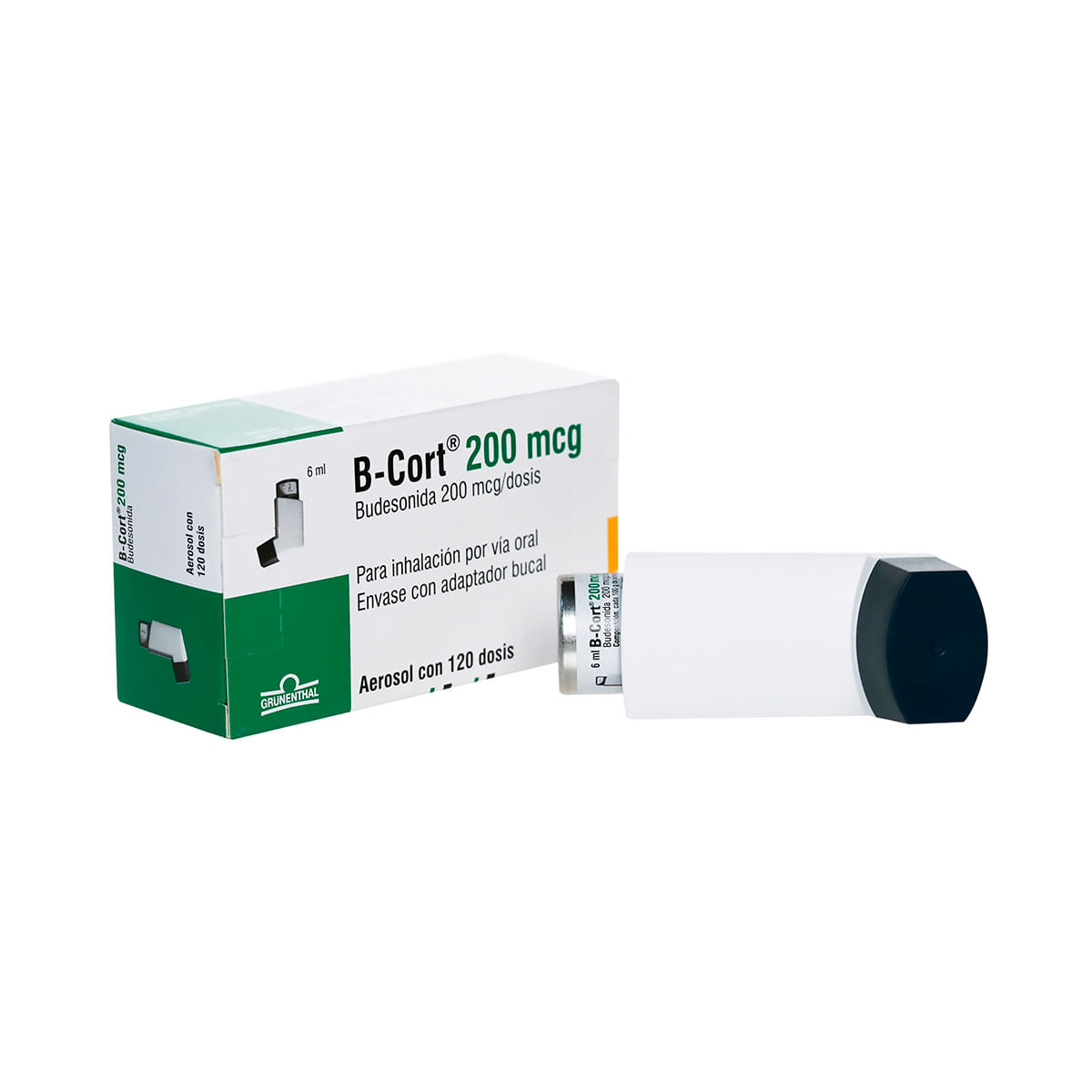 B-Cort 200 Mcg Grunenthal Aerosol X 120 Dosis.