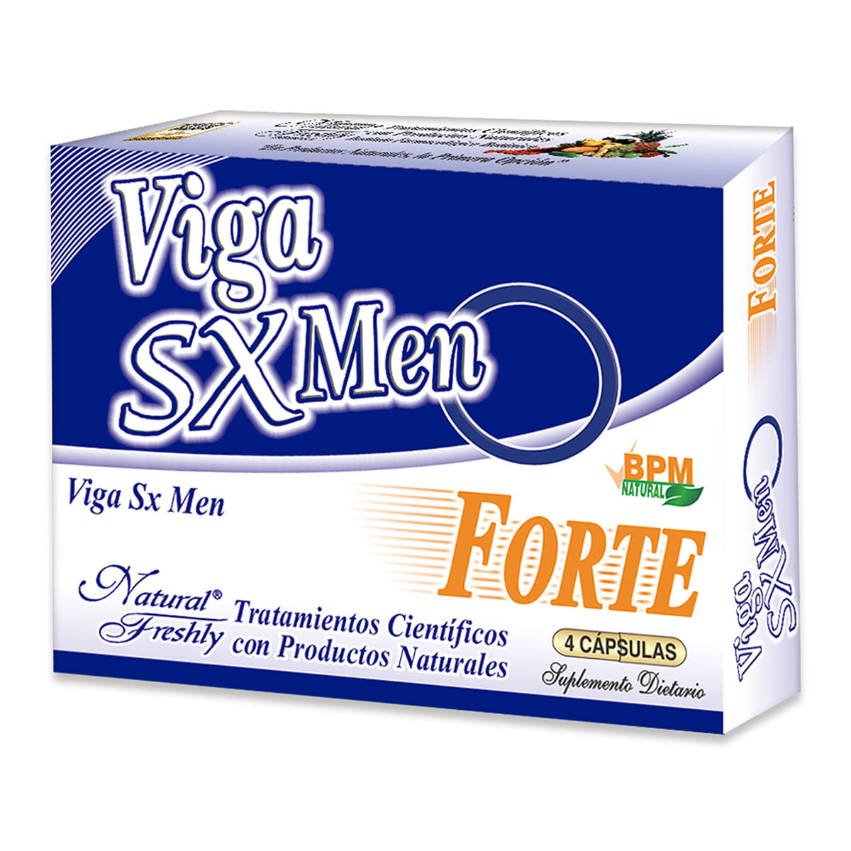 Suplemento Dietario Viga Sx Men Forte Natural Freshly Caja X 4 Cápsulas.