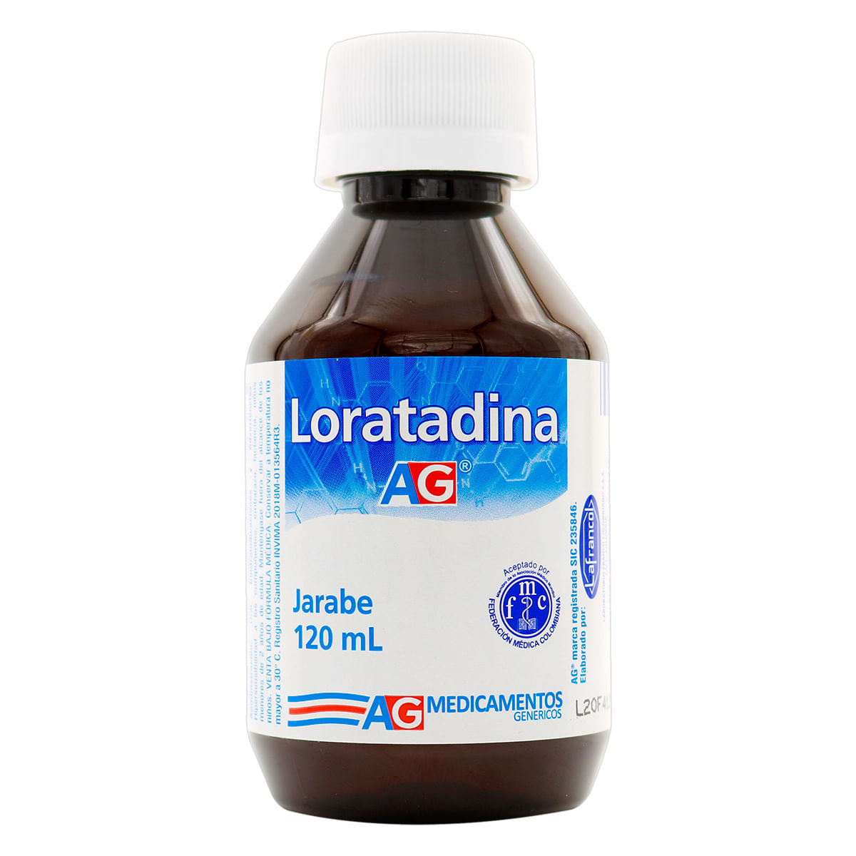 Jarabe Loratadina Ag Frasco X 120 Ml.