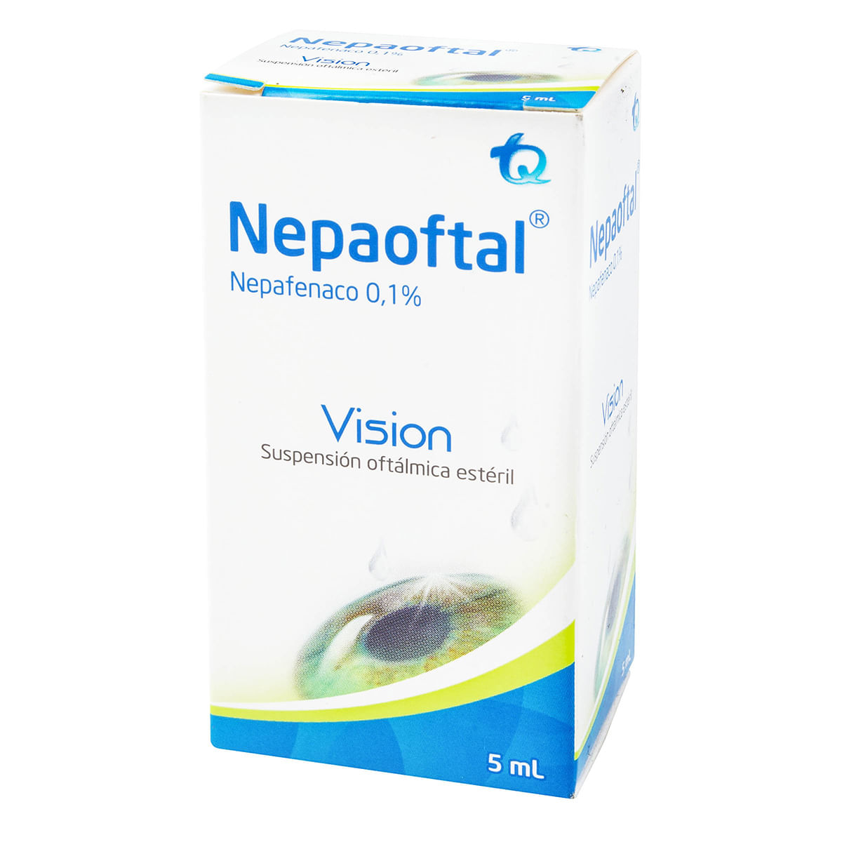 Suspensión Oftálmica Nepaoftal 0.1% Tecnoquímicas Frasco X 5 Ml.