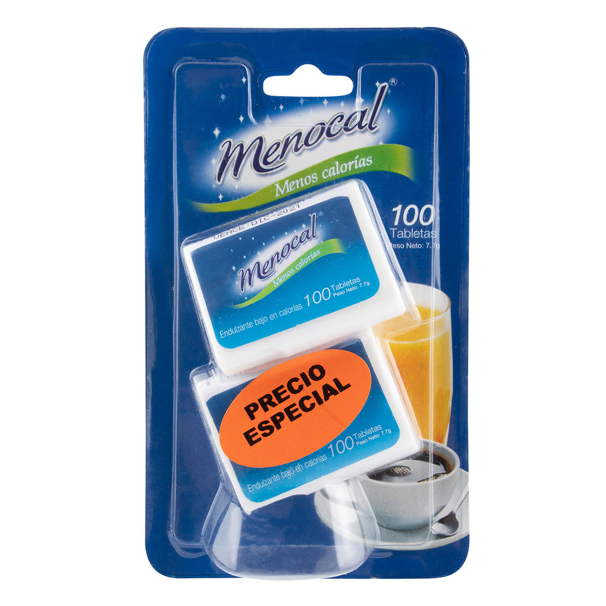Endulzante Menocal Dispensador x 100 Tabletas x 2 Uds Precio Especial