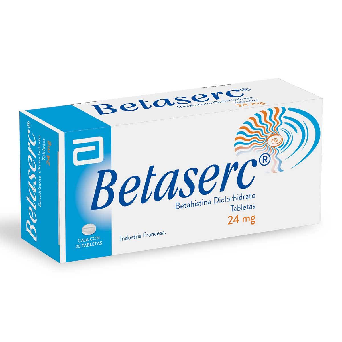 Betaserc 24 Mg Abbott Caja X 20 Tabletas.