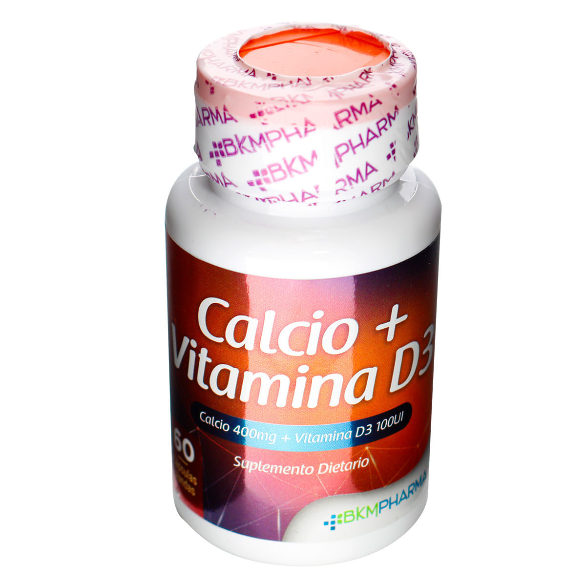 Suplemento Dietario Calcio + Vitamina D3 Bkmpharma Frasco X 60 Capsulas Blandas.
