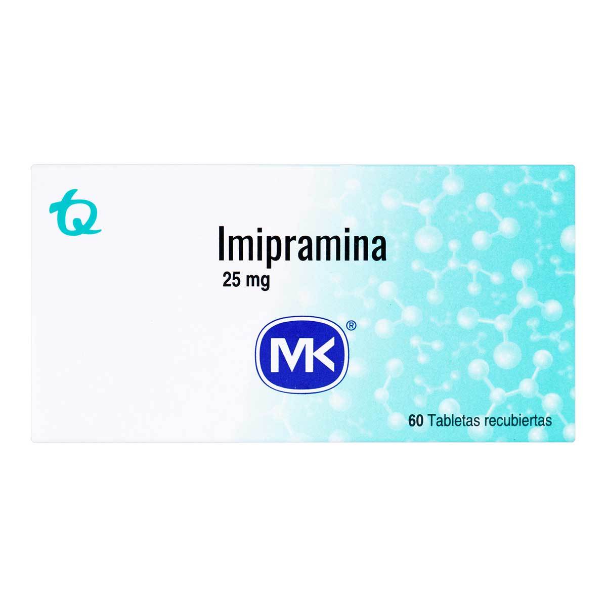 Imipramina 25 Mg Mk Caja X 60 Tabletas Recubiertas.