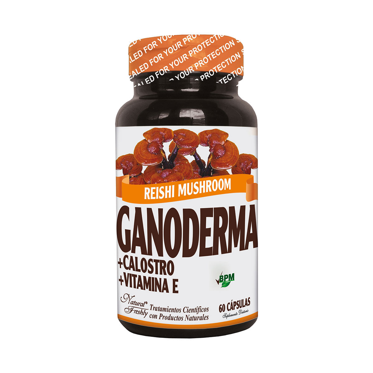 Suplemento Dietario Ganoderma Natural Freshly Frasco X 60 Cápsulas.
