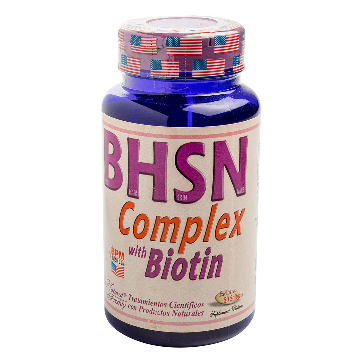 Suplemento Dietario Bhsn Complex Con Biotina Natural Freshly Frasco X 50 Softgels.