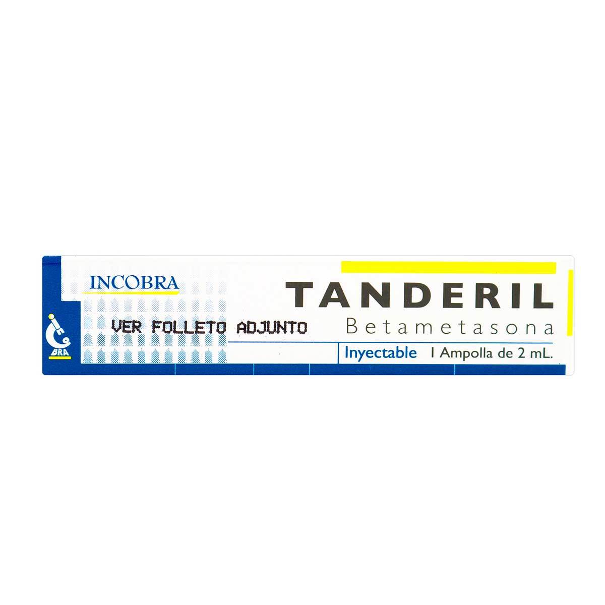 Inyectable Tanderil 2 Ml Incobra Caja X 1 Ampolla.