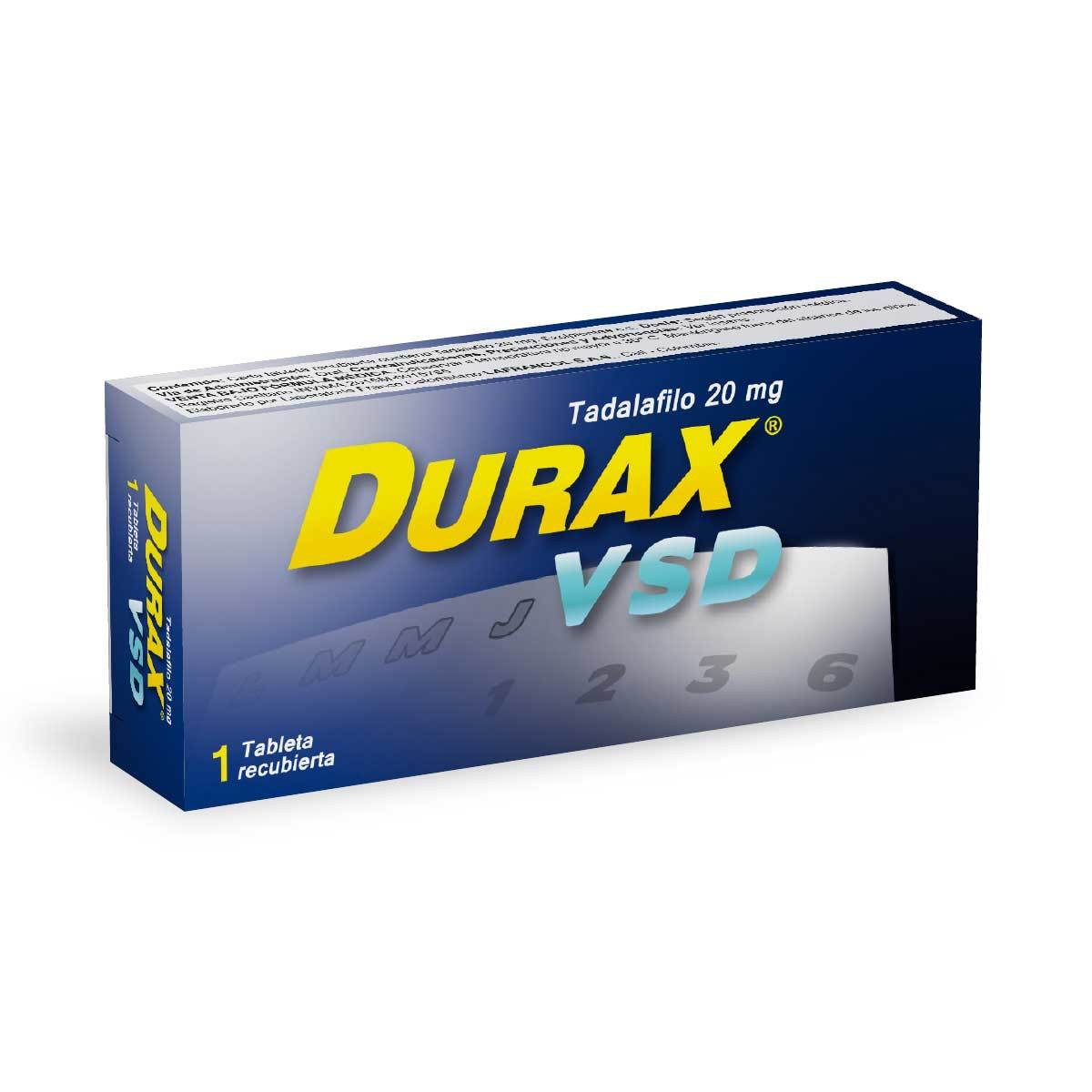 Durax Vsd 20 Mg Lafrancol Caja X 1 Tableta Recubierta.
