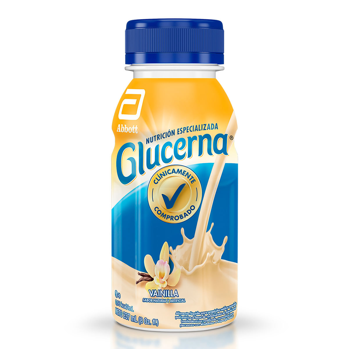 Alimento Abbott Glucerna Vainilla Líquido Botella X 237 Ml.