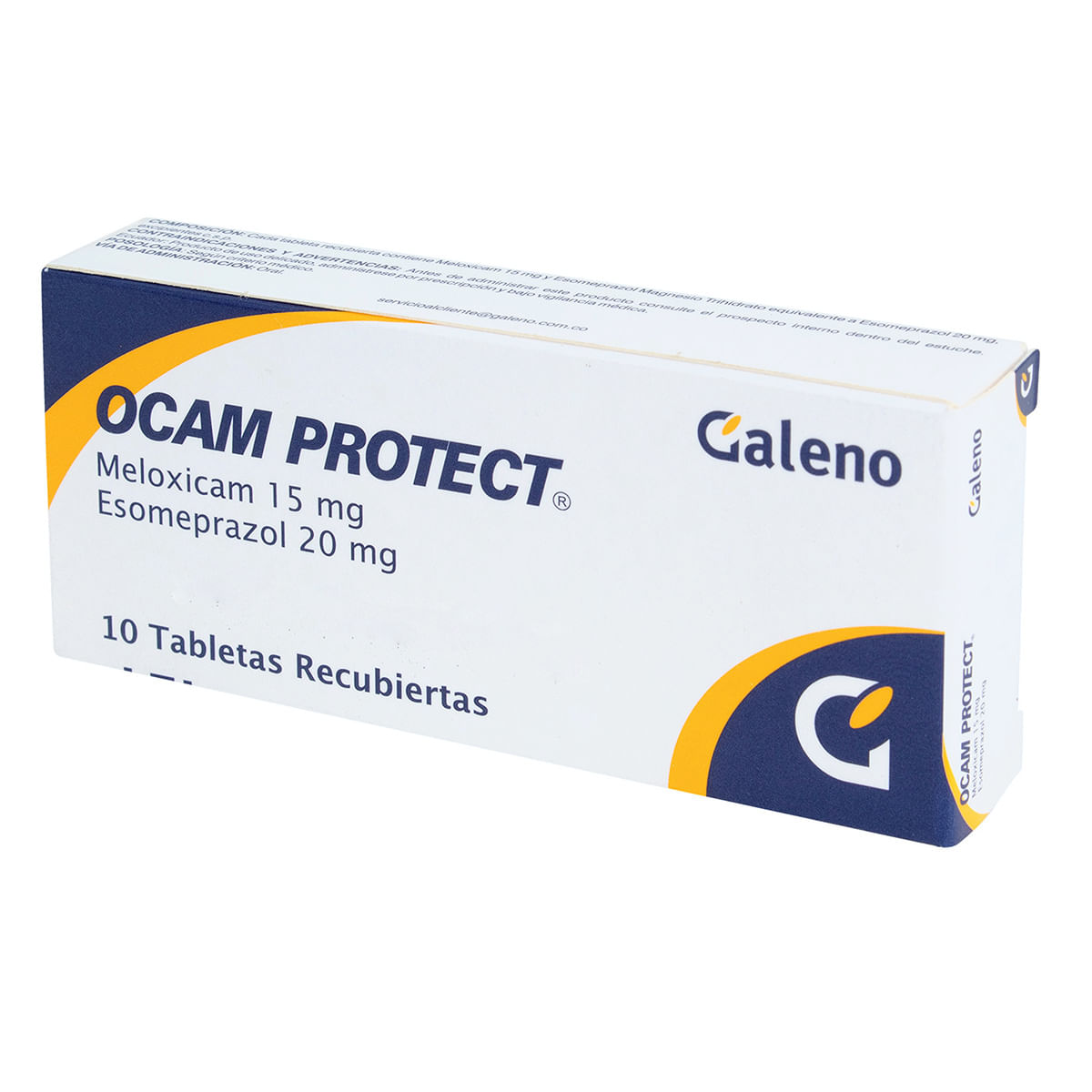 Ocam Protect 15 Mg/20 Mg Galeno Caja X 10 Tabletas Recubiertas.