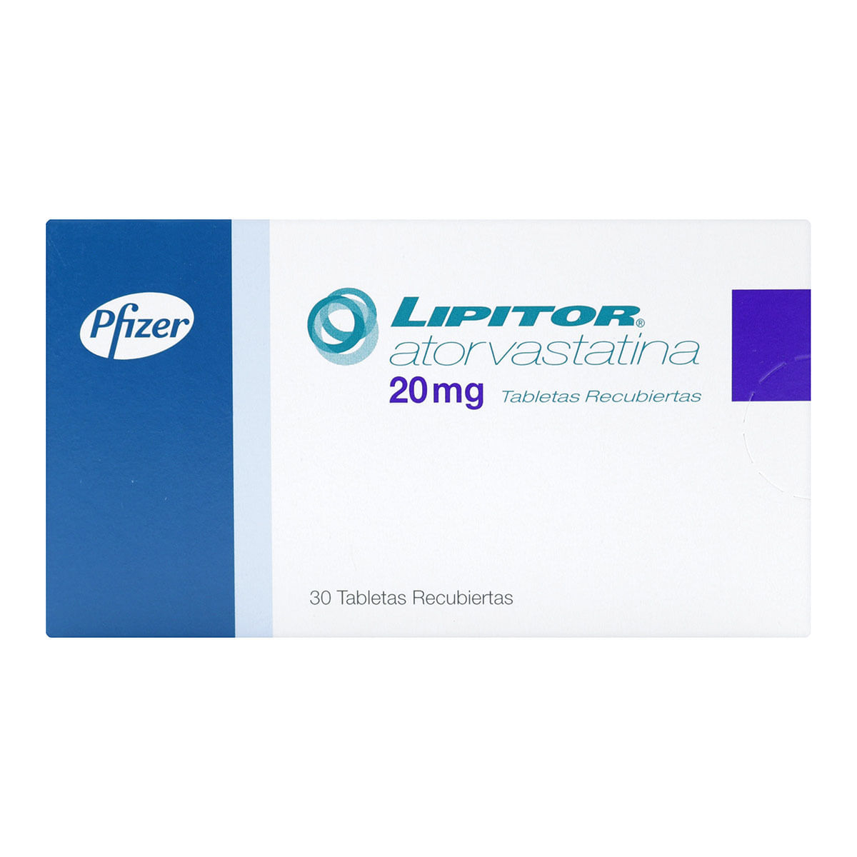 Lipitor 20 Mg Pfizer Caja X 30 Tabletas.
