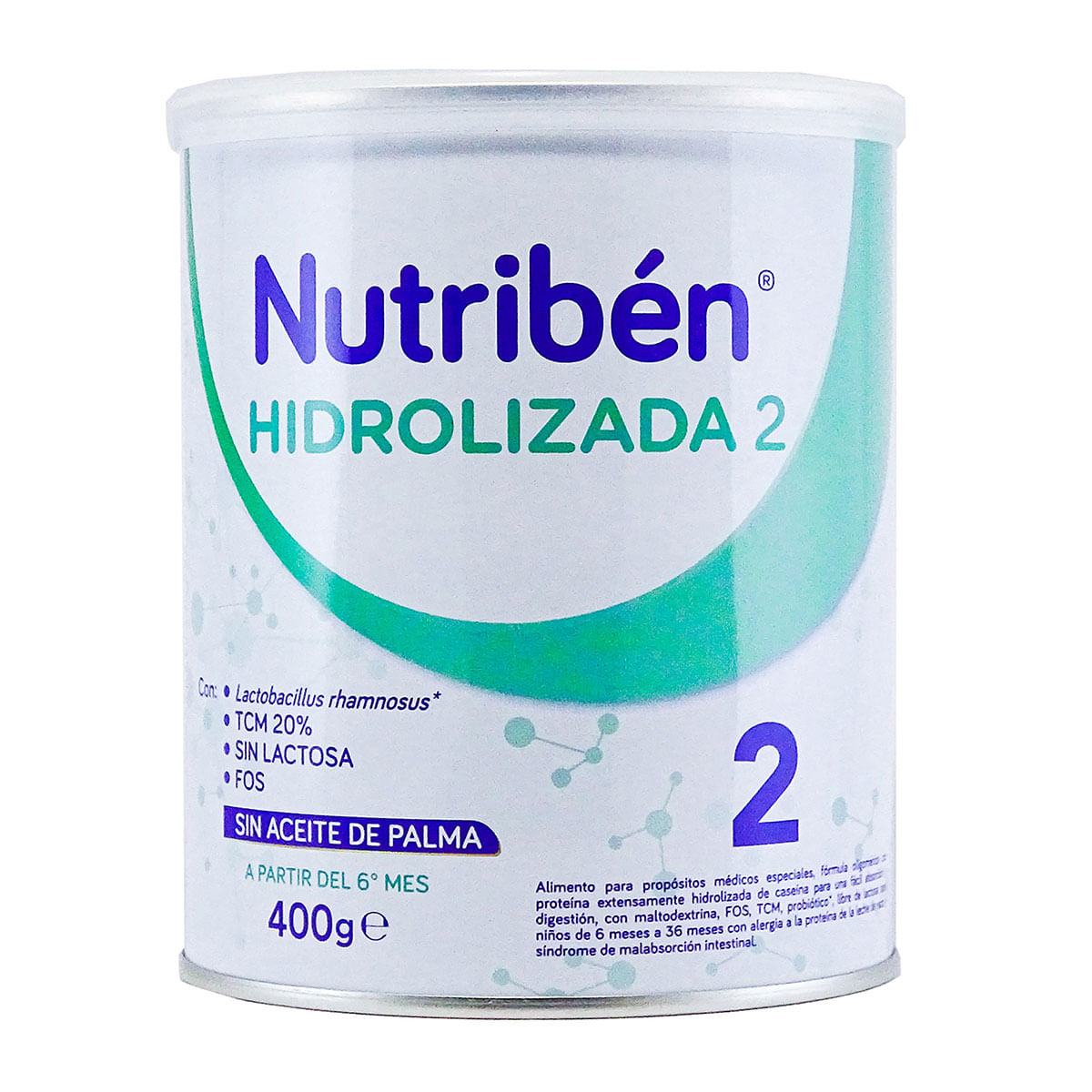 Fórmula Láctea Nutribén Hidrolizada 2 Tarro X 400 G.