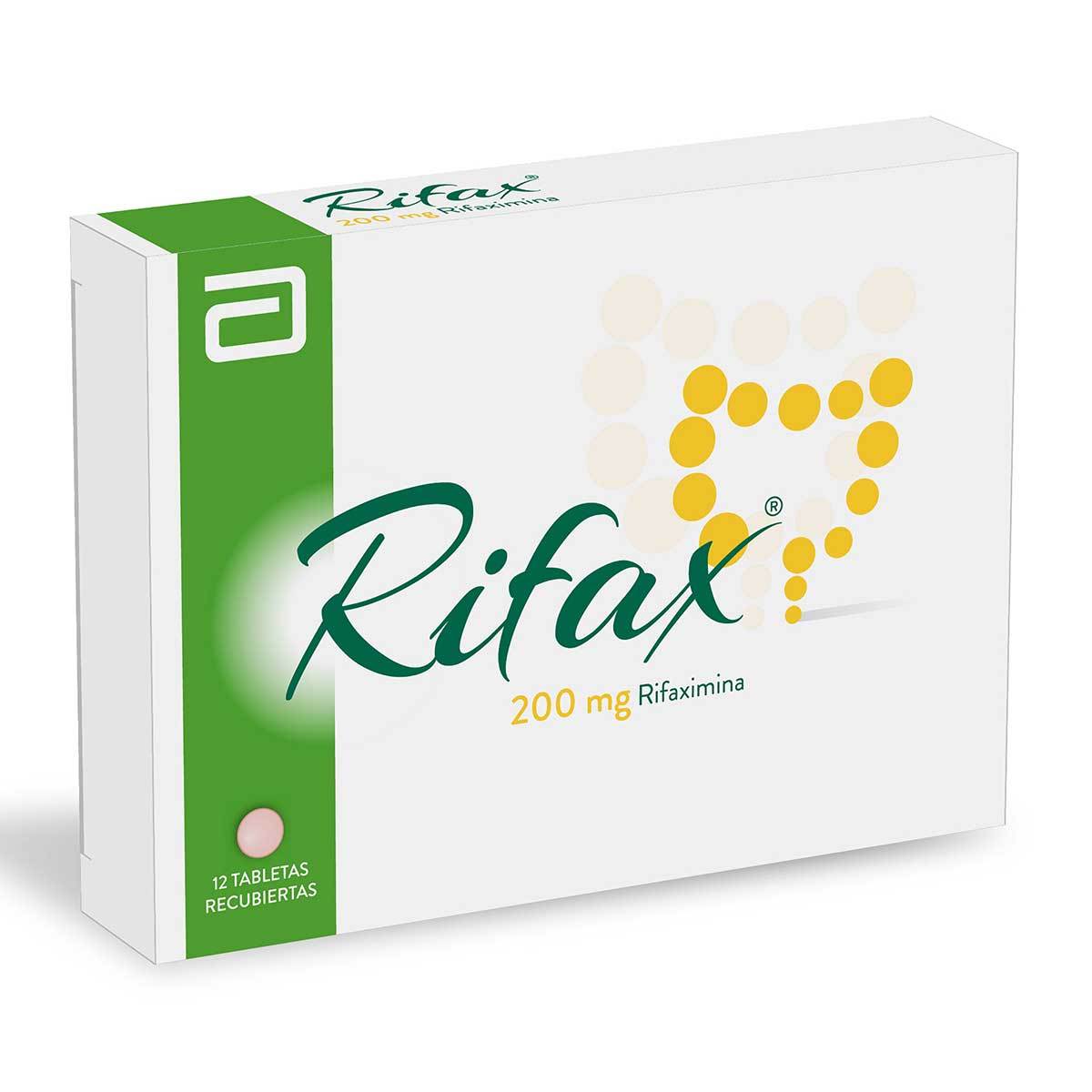 Rifax 200 Mg Gastrotech Caja X 12 Tabletas Recubiertas.