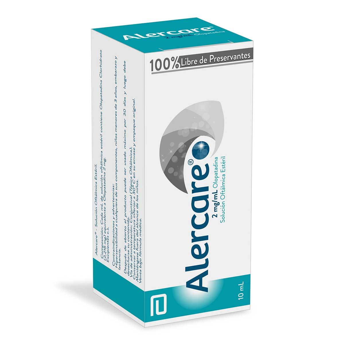 Solución Oftálmica Alercare 2 Mg/Ml Abbott Frasco X 10 Ml.